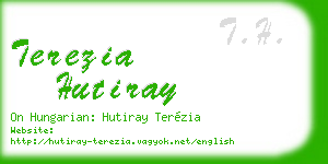 terezia hutiray business card